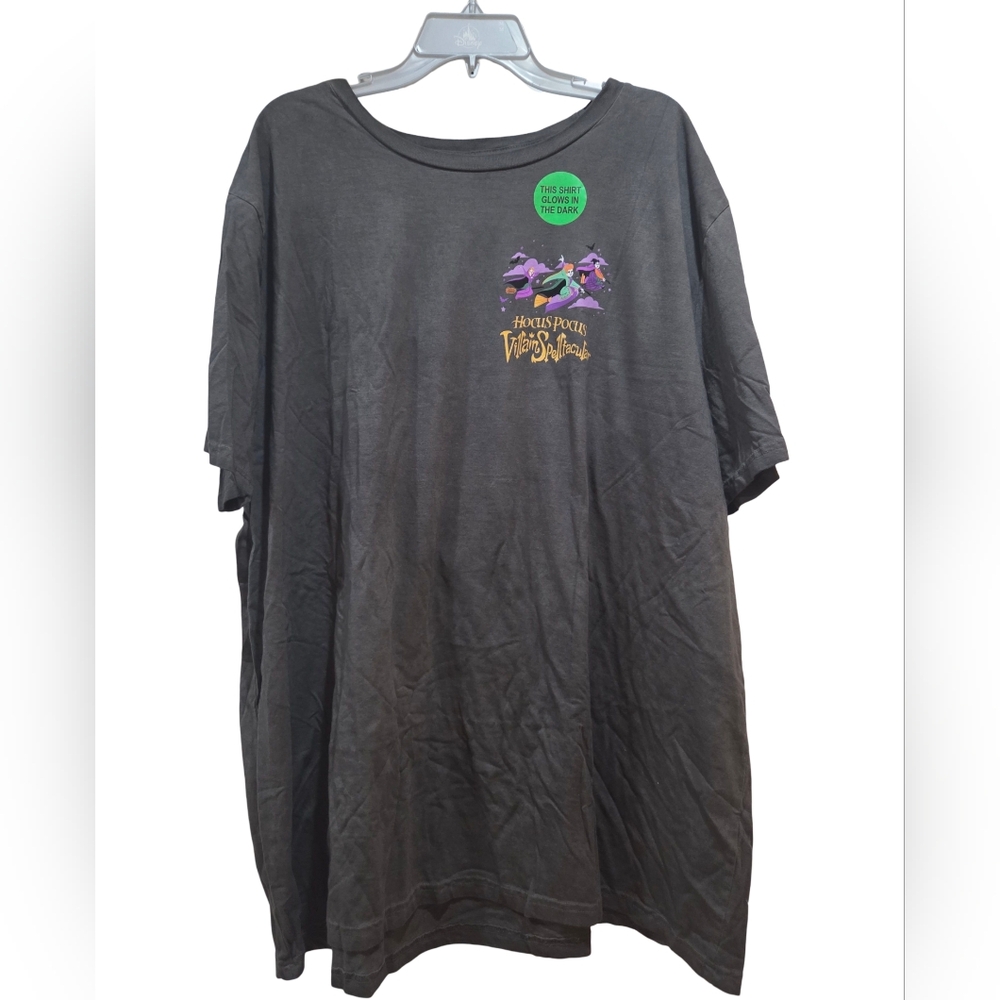 Disney Parks 2025 Hocus Pocus Villains Spelltacular Glow T-Shirt Adult XXL NEW